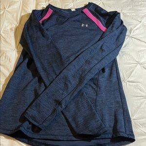 Under Armour Blue Long Sleeve with Pink Highlights